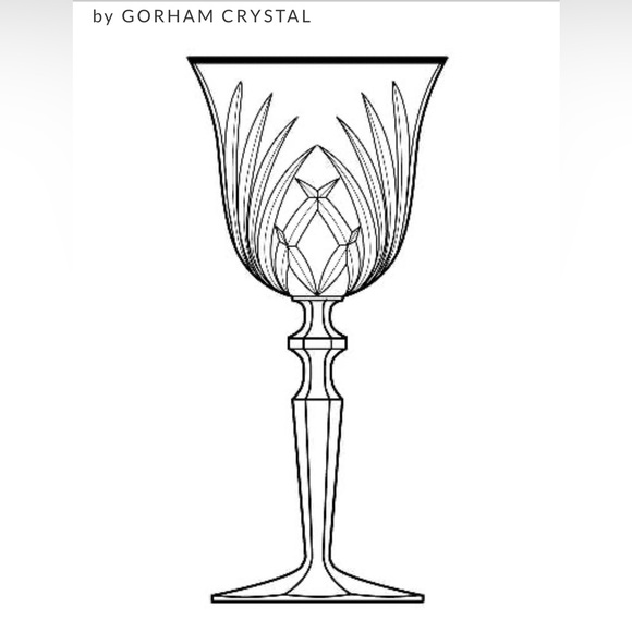 Chrystal stemware. Rosewood Gotham .Newer Water or Wine. Discontinued Pattern. - Picture 3 of 4
